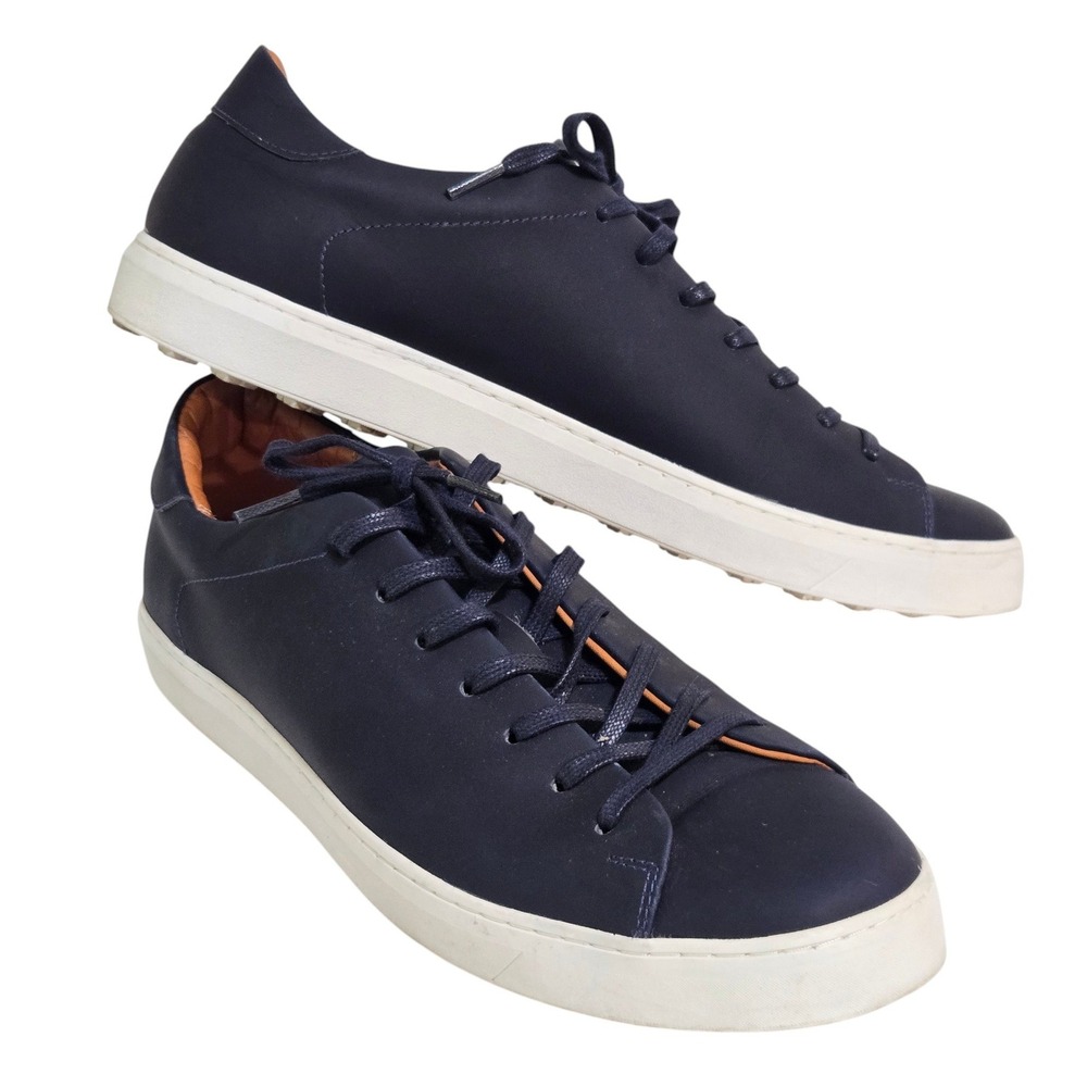 Beckett Simonon Reid Golf Shoes Leather Sneakers Men 11 Navy Blue Leather Vibram